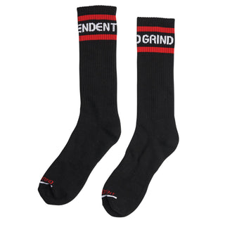 Independent Trucks Skateboard Socks Classic Bauhaus Stripe Black
