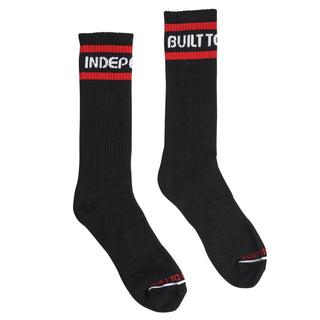 Independent Trucks Skateboard Socks Classic Bauhaus Stripe Black