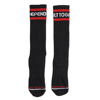 Independent Trucks Skateboard Socks Classic Bauhaus Stripe Black