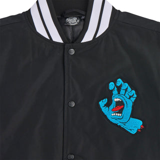Santa Cruz Skateboards Coat Screaming Hand Stadium Jacket Black