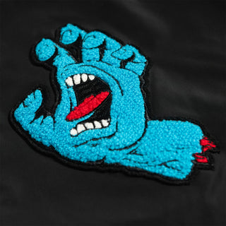 Santa Cruz Skateboards Coat Screaming Hand Stadium Jacket Black