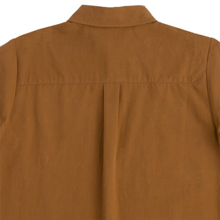 Santa Cruz Skateboard Longsleeve Button Up Shirt Screaming Hand Utility Dusty Brown