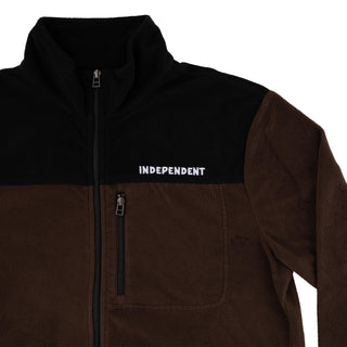 Independent Trucks Coat BTG Fleece Jacket Dark Brown/Black