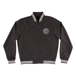 Santa Cruz Skateboards Coat Cruz Bond Bomber Jacket Black/White Stripe Rib