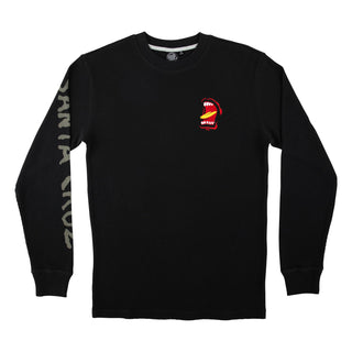 Santa Cruz Skateboards Longsleeve Screaming Thermal Black