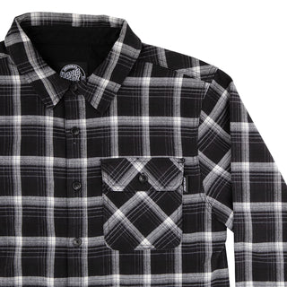 Santa Cruz Skateboards Longsleeve Classic Flannel Black Plaid