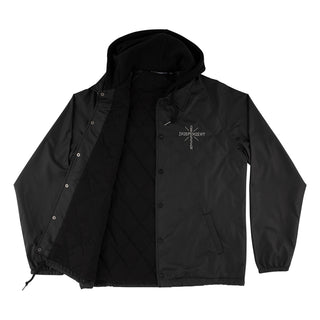 Independent Trucks Coat Dressen Skull Rose Hooded Windbreaker Black