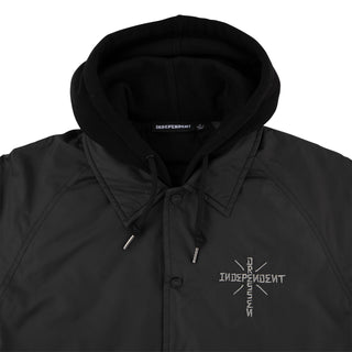 Independent Trucks Coat Dressen Skull Rose Hooded Windbreaker Black