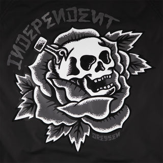 Independent Trucks Coat Dressen Skull Rose Hooded Windbreaker Black