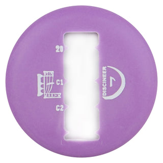 Discineer Run Maker Disc Golf Distance Estimating Mini Marker for Circle 1 & 2 - Purple/White
