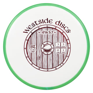 Westside Disc Golf BT Medium Orbit Shield Putter 3/3/0/1 White Green/Red 173 grams