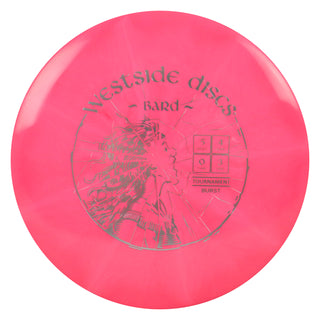 Westside Disc Golf Tournament Burst Bard Midrange 5/4/0/3 Red/Silver 175 grams