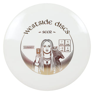 Westside Disc Golf Tournament Seer Fairway Driver 7/5/-2/1 White/Gold 174 grams