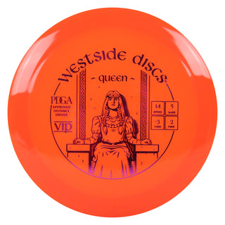 Westside Disc Golf VIP Queen Distance Driver 14/5/-3/2 Orange/Purple 174 grams