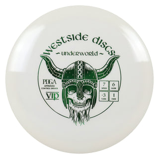 Westside Discs Disc Golf VIP Underworld Fairway Driver 7/6/-3/1 White/Green 174 grams