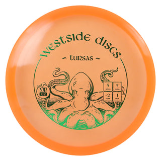 Westside Disc Golf VIP Ice Tursas Midrange 5/5/-2/1 Orange/Green 179 grams