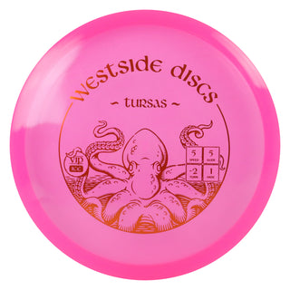 Westside Disc Golf VIP Ice Tursas Midrange 5/5/-2/1 Pink/Orange 178 grams