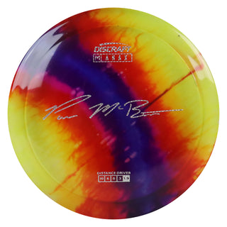 Discraft Disc Golf Paul McBeth Z Line Fly Dye Anax Distance Driver 10/6/0/3 Rainbow/Silver Weave 167-169g