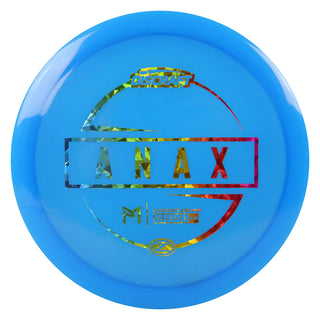 Discraft Disc Golf Paul McBeth Z Line Anax Distance Driver 10/6/0/3 Blue/Rainbow Shatter 173-174g