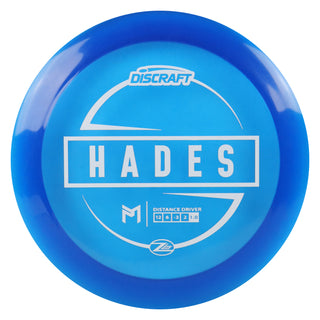 Discraft Disc Golf Paul McBeth Z Lite Hades Distance Driver 12/6/-3/2 Blue/White 157g