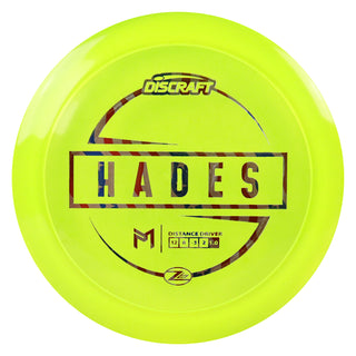 Discraft Disc Golf Paul McBeth Z Lite Hades Distance Driver 12/6/-3/2 DayGlo/USA 157g