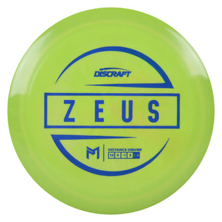 Discraft Disc Golf Paul McBeth Zeus Distance Driver 12/5/-1/3 Green/Blue 173-174g
