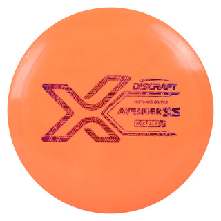 Discraft Disc Golf X Line Avenger SS Distance Driver 10/5/-3/1 Orange/Magenta Hexagons 160-163g