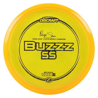 Discraft Disc Golf Paige Shue Signature Z Line Buzzz SS Midrange 5/4/-2/1 Orange/Black Holo Stars 173-174g