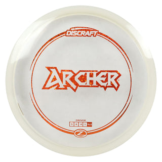 Discraft Disc Golf Z Line Archer Midrange Disc 5/4/-4/1 Clear/Orange Shimmer 170-172g