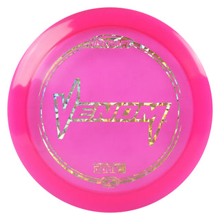Discraft Disc Golf Z Line Venom Distance Driver 13/5/0/3 Pink/Gold Shatter 164-166g