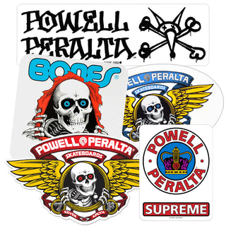 Powell Peralta Old School Sticker 5 Pack Ripper and Winged Ripper