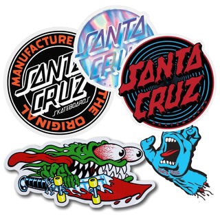 Santa Cruz Sticker 5 Pack Screaming Hand and Slasher