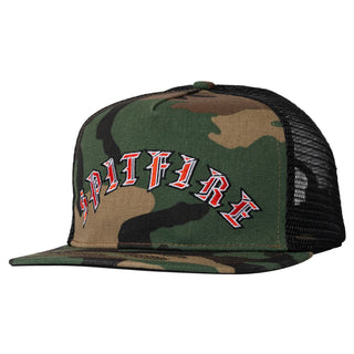 Spitfire Wheels Skateboard Hat Old E Arch Snpback Camo/Black