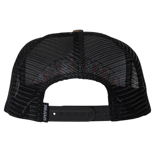 Spitfire Wheels Skateboard Hat Old E Arch Snpback Camo/Black