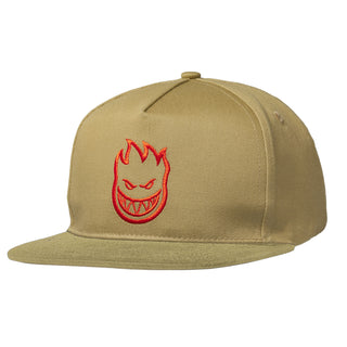 Spitfire Skateboard Wheels Hat Bighead Snapback Tan/Red