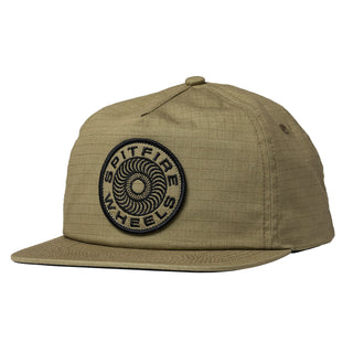 Spitfire Skateboard Wheels Hat Classic 87 Swirl Patch Snapback Tan