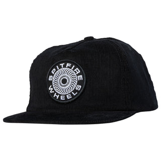 Spitfire Wheels Hat Classic 87 Swirl Patch Snapback Black/White