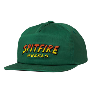 Spitfire Skateboard Wheels Hat Hellhounds Script Snapback Dark Green