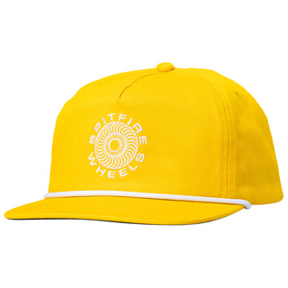 Spitfire Wheels Hat Classic 87 Swirl Snapback Gold/White
