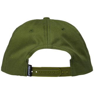 Spitfire Wheels Hat Classic 87 Swirled Patch Snapback Olive/Red/Black