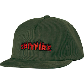 Spitfire Wheels Hat Demonseed Script Snapback Green