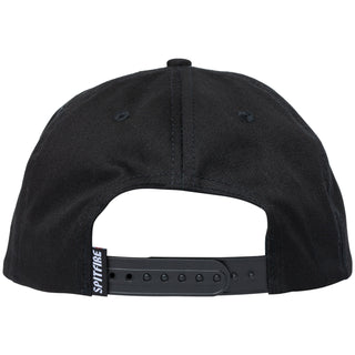 Spitfire Wheels Hat Flame Script Snapback Black