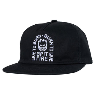 Spitfire Wheels Hat LTB Arch Snapback Black/White