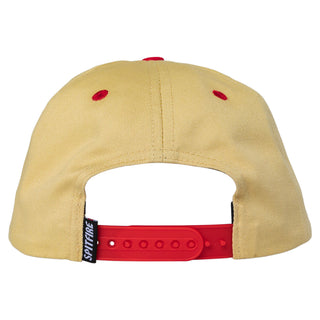 Spitfire Wheels Hat Classic 87 Swirl Patch Snapback Tan/Red/Black