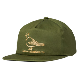 Anti Hero Skateboards Hat Basic Pigeon Snapback Moss