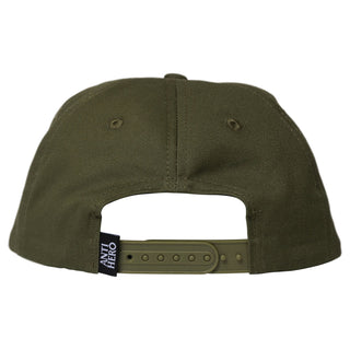 Anti Hero Skateboards Hat Basic Pigeon Snapback Olive
