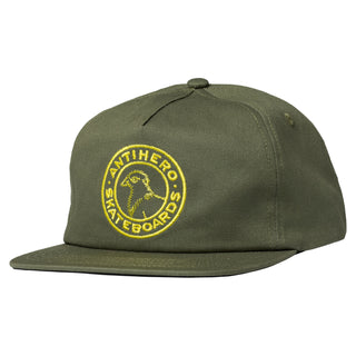 Anti Hero Skateboards Hat Basic Pigeon Round Snapback Sage