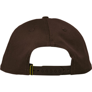 Anti Hero Skateboards Hat Basic Pigeon Round Snapback Dark Brown/Gold