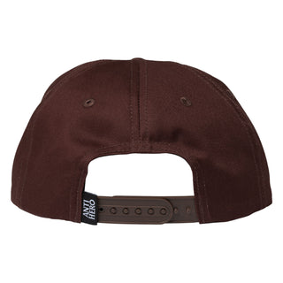 Anti Hero Skateboards Hat Grimple Snapback Brown