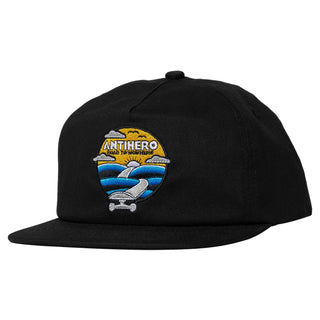 Anti Hero Skateboards Hat Road to Nowhere Snapback Black